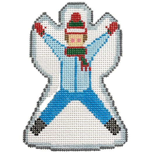 Snow Angel Painted Canvas All About Stitching/The Collection Design 
