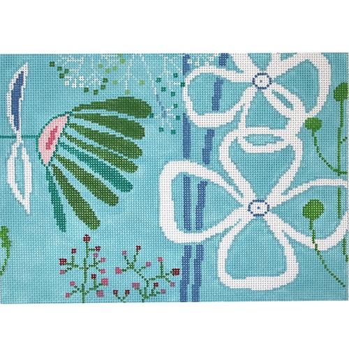Snow Flowers Painted Canvas Birds of a Feather  - 1