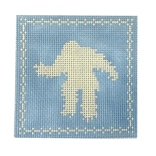Snow Monster Painted Canvas The Plum Stitchery  - 1