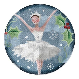 Snow Queen Ornament Painted Canvas Rebecca Wood Designs 
