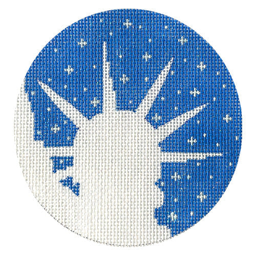 Snow Spangled NYC Painted Canvas Vallerie Needlepoint Gallery  - 1