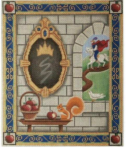 Snow White Painted Canvas Rebecca Wood Designs  - 1