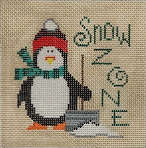 Snow Zone Painted Canvas Patti Mann  - 1