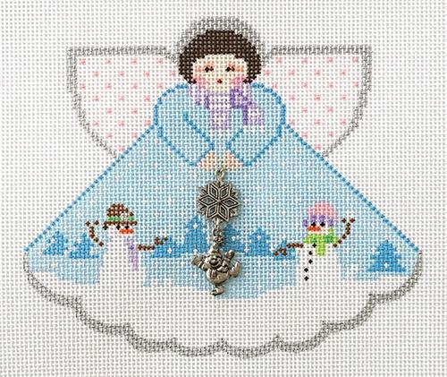 Snowball Fight Angel Painted Canvas Painted Pony Designs 
