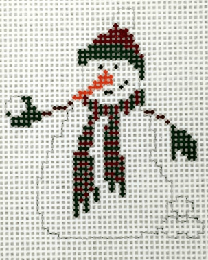 Snowball Snowman Painted Canvas Pippin 