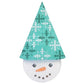 Snowcone Mint Snowflake with Stitch Guide Painted Canvas Needlepoint.Com 