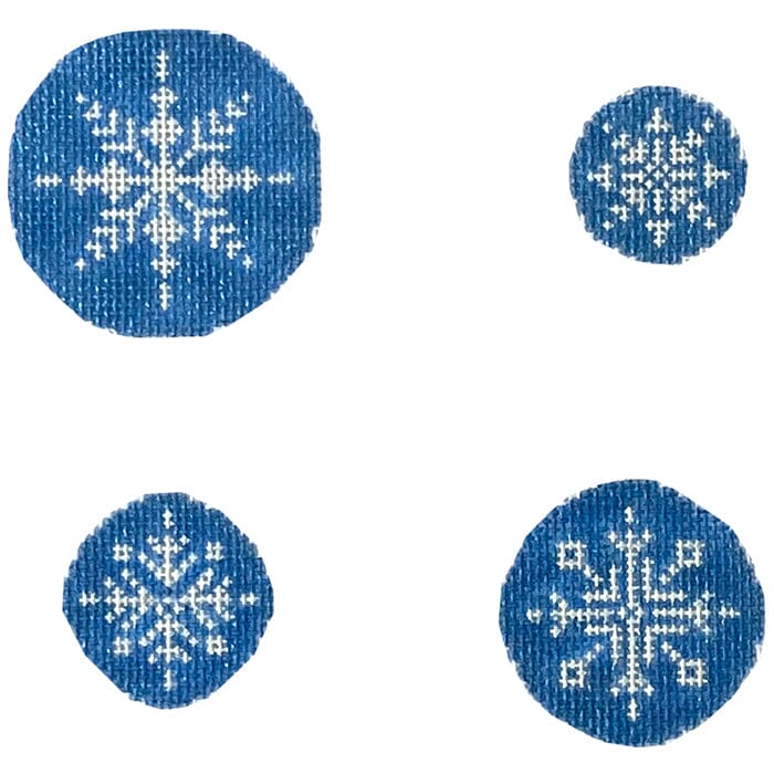 Snowflake Family Painted Canvas Tina Griffin Designs  - 1
