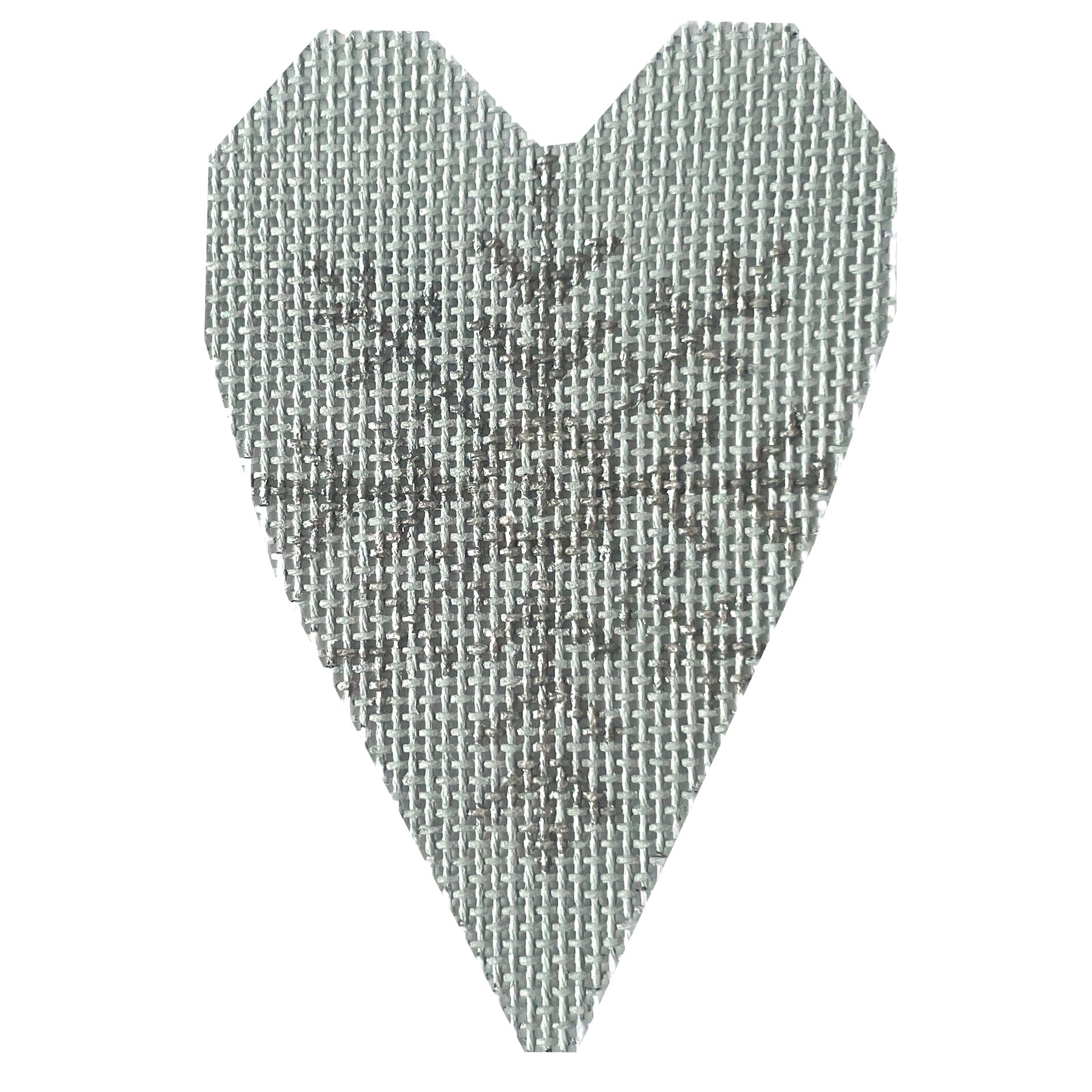 Snowflake Heart 1 Painted Canvas NeedleDeeva  - 1