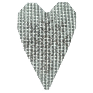 Snowflake Heart 1 Painted Canvas NeedleDeeva 
