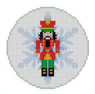 Snowflake Nutcracker Ornament Painted Canvas Susan Roberts Needlepoint Designs, Inc. 

