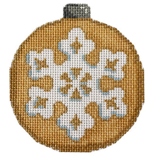 Snowflake on Gold 3 Painted Canvas Associated Talents 
