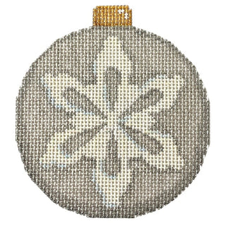 Snowflake on Silver 1 Painted Canvas Associated Talents 
