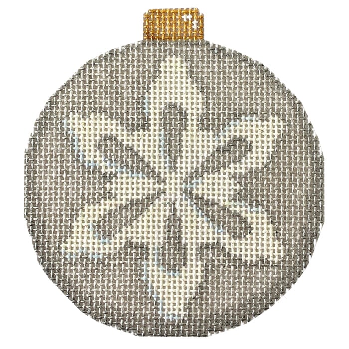 Snowflake on Silver 1 Painted Canvas Associated Talents 
