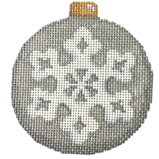 Snowflake on Silver 3 Painted Canvas Associated Talents 
