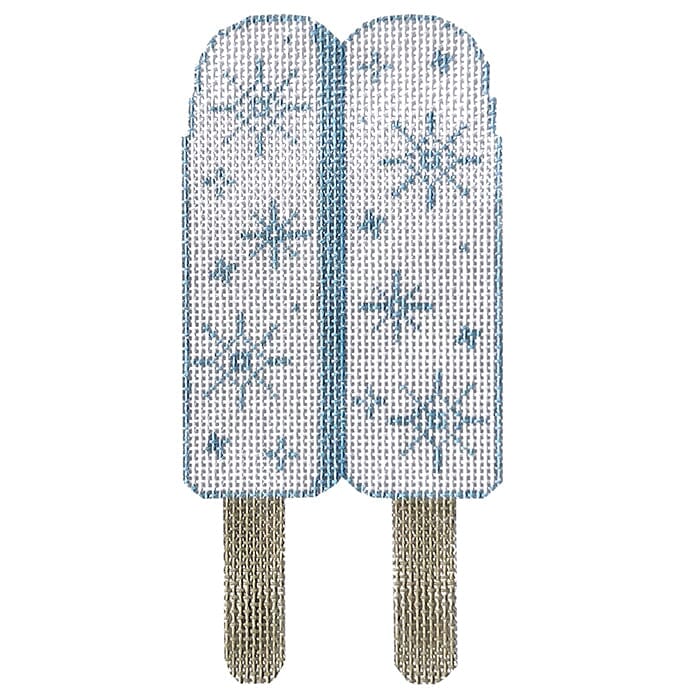 Snowflake Popsicle Painted Canvas Kathy Schenkel Designs 