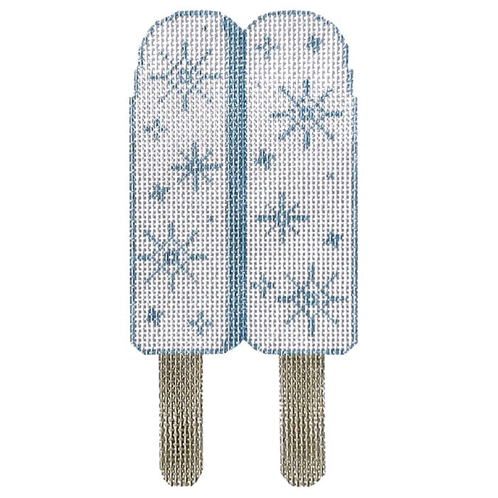 Snowflake Popsicle Painted Canvas Kathy Schenkel Designs  - 1