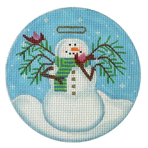 Snowman Angel Painted Canvas Pepperberry Designs  - 1