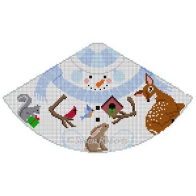 Snowman Cone Painted Canvas Susan Roberts Needlepoint Designs Inc. 