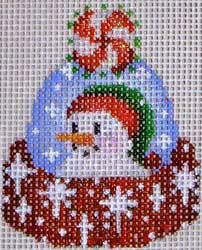 Snowman Micro Hat Painted Canvas Associated Talents 