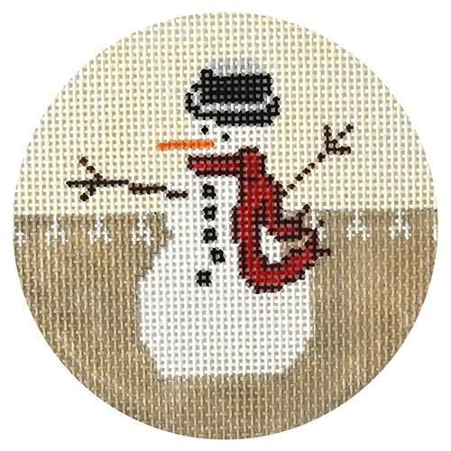 Snowman Ornament (CBK) Painted Canvas CBK Needlepoint Collections 