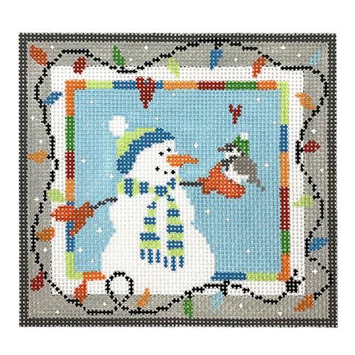 Snowman Painted Canvas Pippin 

