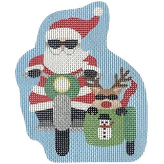 Snowman Sidecar Santa Painted Canvas Pepperberry Designs 
