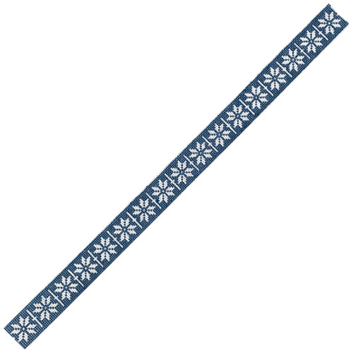 Solstice Belt in Blue Painted Canvas Little Stitches Needleworks 
