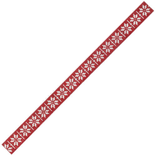 Solstice Belt in Red Painted Canvas Little Stitches Needleworks  - 1