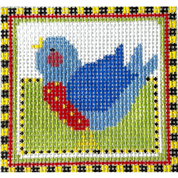 Song Bird Mini 13 Mesh Painted Canvas NeedleDeeva  - 1