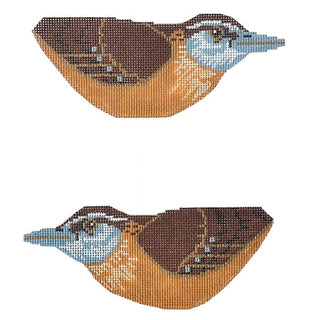 South Carolina Wren Double Sided Clip On Painted Canvas Labors of Love Needlepoint 
