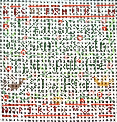 Soweth Sampler Painted Canvas Birds of a Feather  - 1