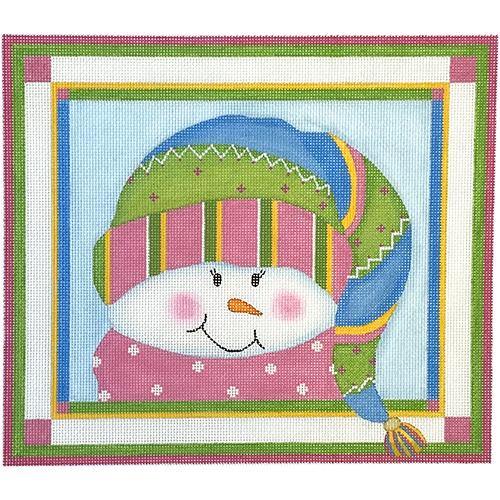 Sparkles Snowgirl Painted Canvas Pepperberry Designs 