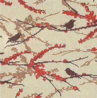 Sparrows   Bark Painted Canvas Cooper Oaks Design  - 1