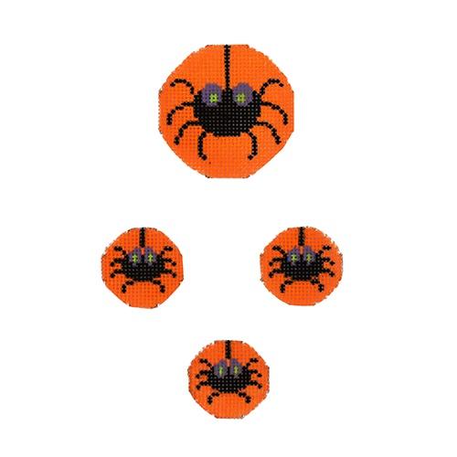 Spider Family Painted Canvas Tina Griffin Designs  - 1
