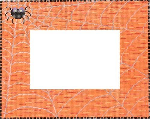 Spider Web Frame Painted Canvas Tina Griffin Designs  - 1