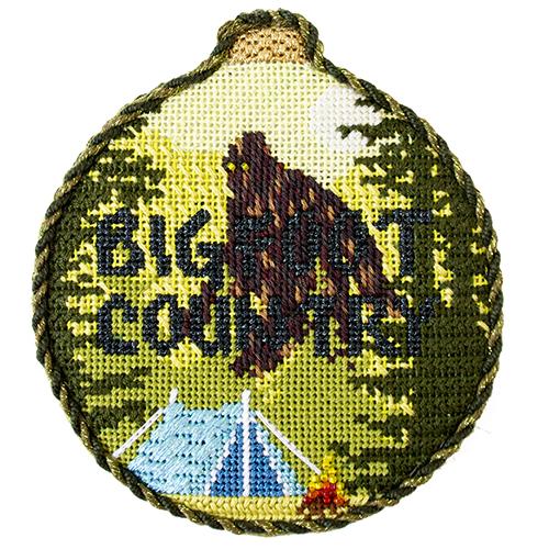 Spooky Spots   Big Foot Country with Stitch Guide Painted Canvas Kirk & Bradley 
