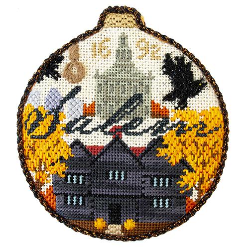 Spooky Spots   Salem with Stitch Guide Painted Canvas Kirk & Bradley 
