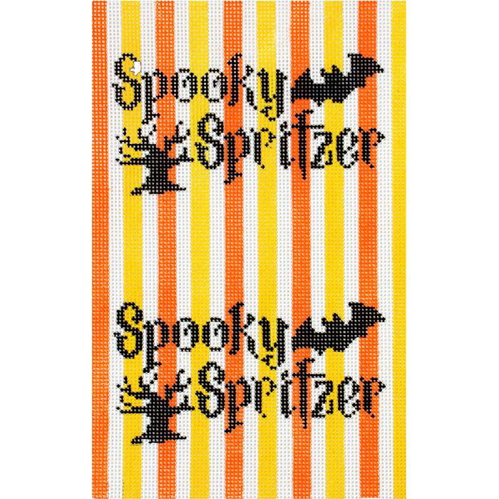 Spooky Spritzer 3D Holiday Can Painted Canvas A Stitch in Time 