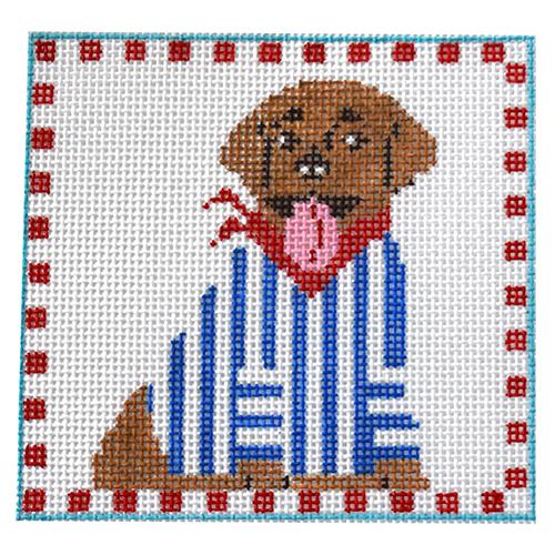 Sporty Labrador Painted Canvas The Princess & Me  - 1
