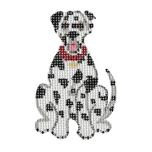 Spot Dog Painted Canvas The Plum Stitchery  - 1