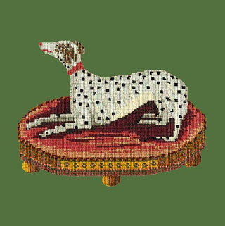 Spotted Dog Needlepoint Kit Kits Elizabeth Bradley Design Dark Green 

