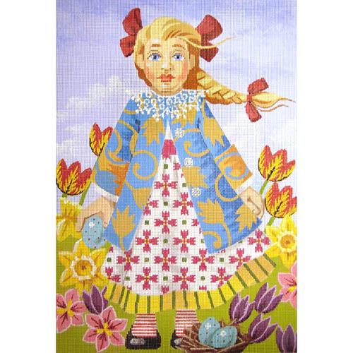 Spring Blossom Painted Canvas Labors of Love Needlepoint 
