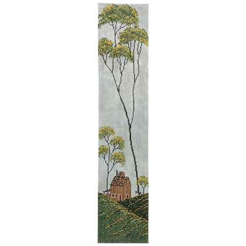Spring Scene Tall Tree Painted Canvas Cooper Oaks Design  - 1