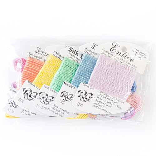 Spring Thread Grab Bag   Pastel Thread Needlepoint.Com 
