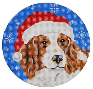 Springer Santa Painted Canvas Pepperberry Designs 
