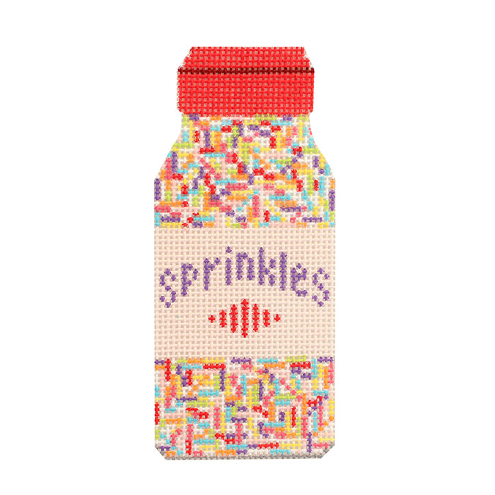 Sprinkles Rainbow Mix Painted Canvas Stitch Rock Designs 
