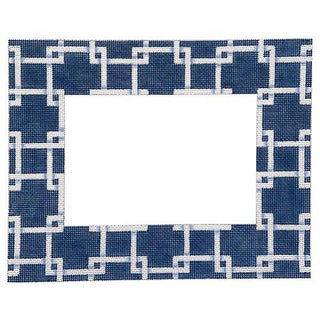 Square Lattice Frame Painted Canvas Associated Talents 
