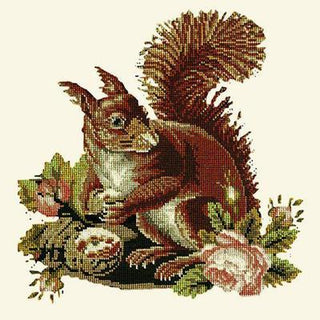 Squirrel Needlepoint Kit Kits Elizabeth Bradley Design Winter White 
