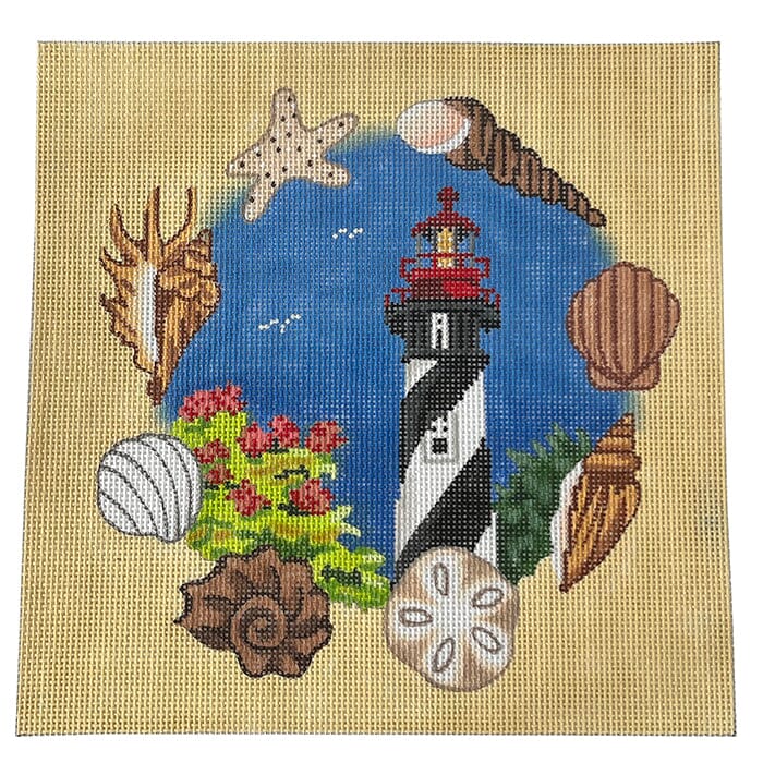 St Augustine Lighthouse Painted Canvas CBK Needlepoint Collections 