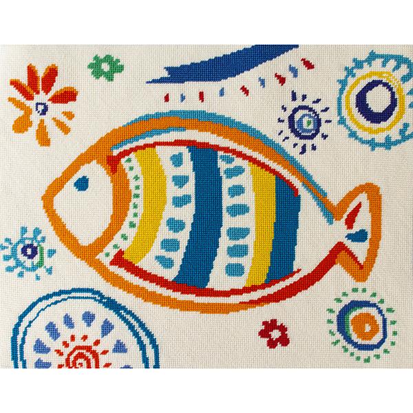 St. Barths Printed Canvas Needlepoint To Go  - 1